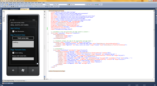 XAML Page